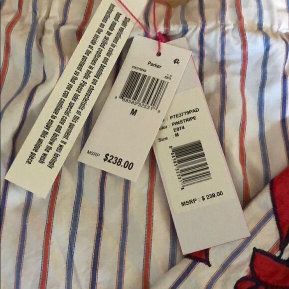 NWT Parker Dane Off-Shoulder Embroidered Blouse M - Picture 8 of 8